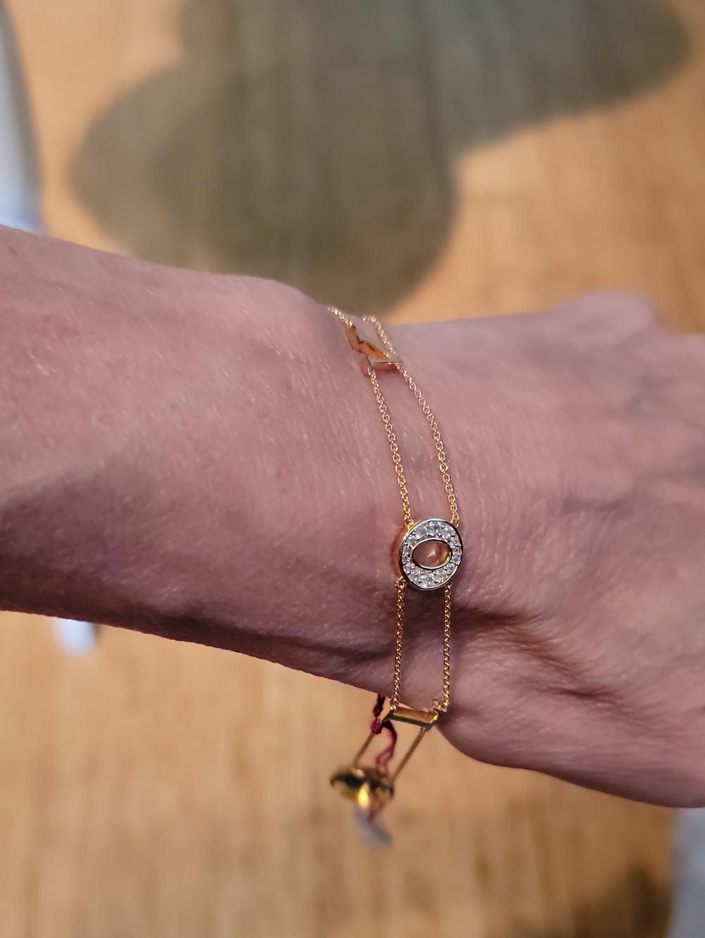 Petra Azar 925 Gold-Plated 'LOVE' Bracelet - Picture 9 of 10